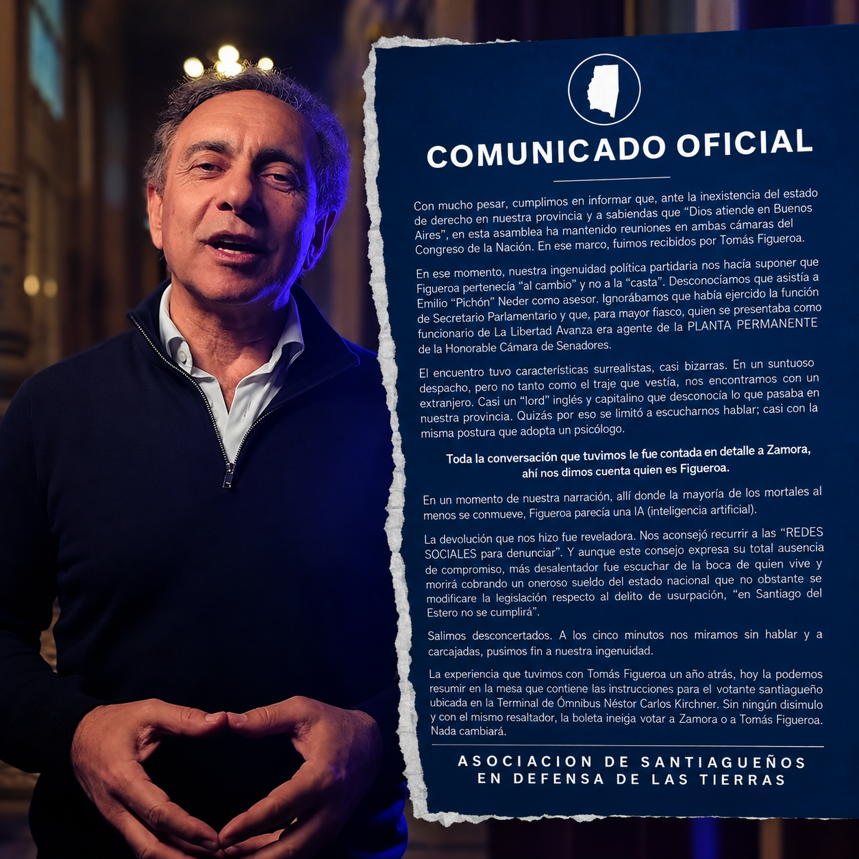 Tomás Ise Figueroa, colaborador del zamorismo durante 20 años y actual referente de La Libertad Avanza.